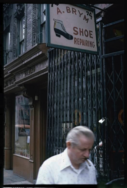 A. Brym Shoe Repairing, E. 7th Street 1980
